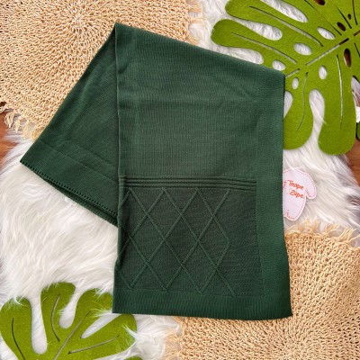 Manta de linha Losango Verde Militar